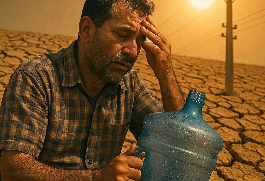 گرمای شدید، بی‌آبی و خاموشی‌ها؛ مردم بندر دیر در شرایط طاقت‌فرسا