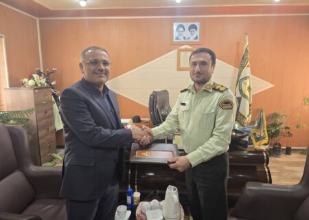 دیدار صمیمی مدیر پارس کنگان با فرمانده انتظامی شهرستان کنگان