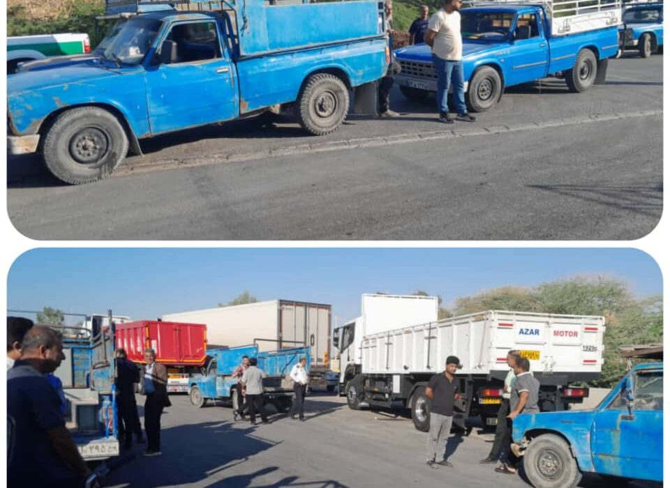 مسدود شدن مسیر گمرک بندر دیر برای دومینبار؛ رانندگان وانت نیسان و کارگران باربری خواستار بازگشت به کار شدند