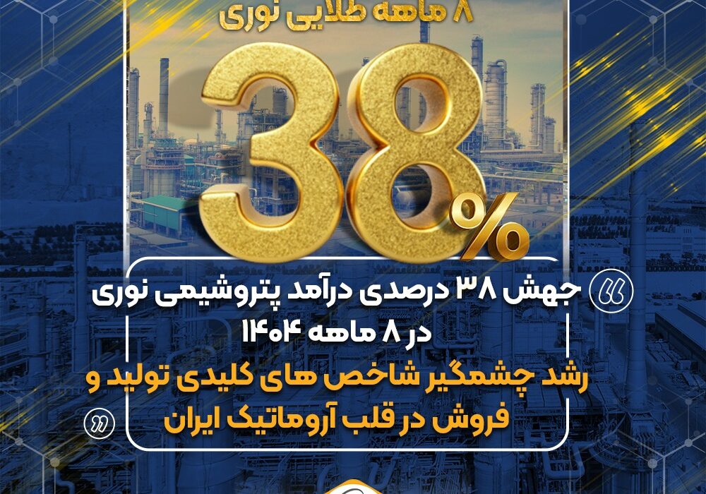 نوری؛ رکوردشکنی درآمد و تولید در ۸ ماهه ۱۴۰۴