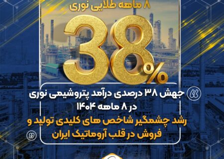 نوری؛ رکوردشکنی درآمد و تولید در ۸ ماهه ۱۴۰۴