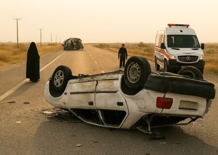 باریکه مرگ در جنوب استان؛ چهار واژگونی، هفت مصدوم و دو کشته در کمتر از دو هفته / چه کسی پاسخگوی جان‌باختن دو جوان در محور ابدان ـ دیّر است؟
