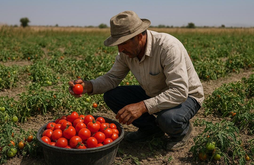تعرفه ۷ هزار تومانی صادرات، گوجه نوبرانه بردخون و آبدان را زمینگیر کرد