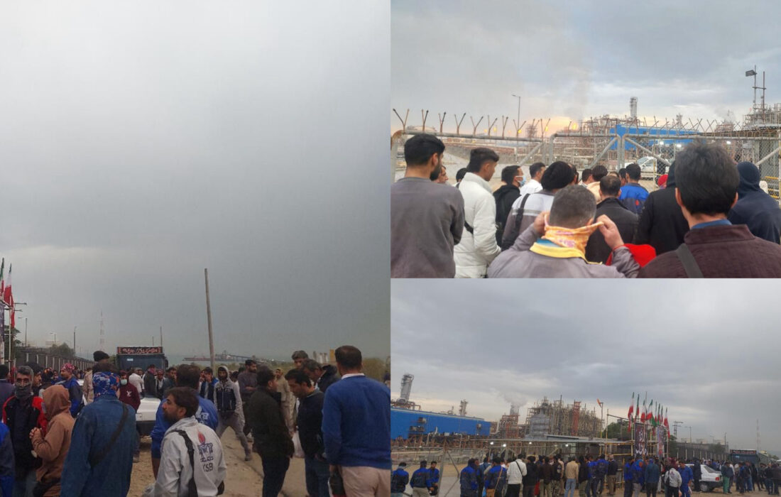 اعتصاب جمعی از کارکنان و کارگران شرکت پارمیس طراحان پتروپالایش کنگان