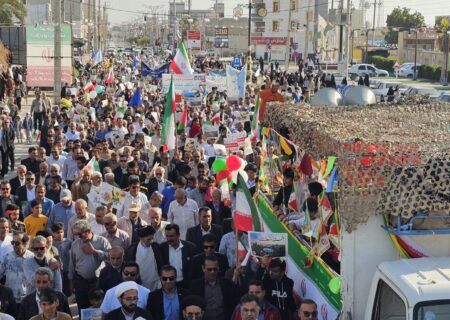 حماسه ۲۲ بهمن در بزرگ‌ترین بندر صیادی کشور؛ بندر دیر یکپارچه در مسیر وحدت و اقتدار
