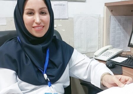 شریعه گرامی‌نژاد، پرستار نمونه استانی سال ۱۴۰۵ از شبکه بهداشت و درمان شهرستان دیر شد